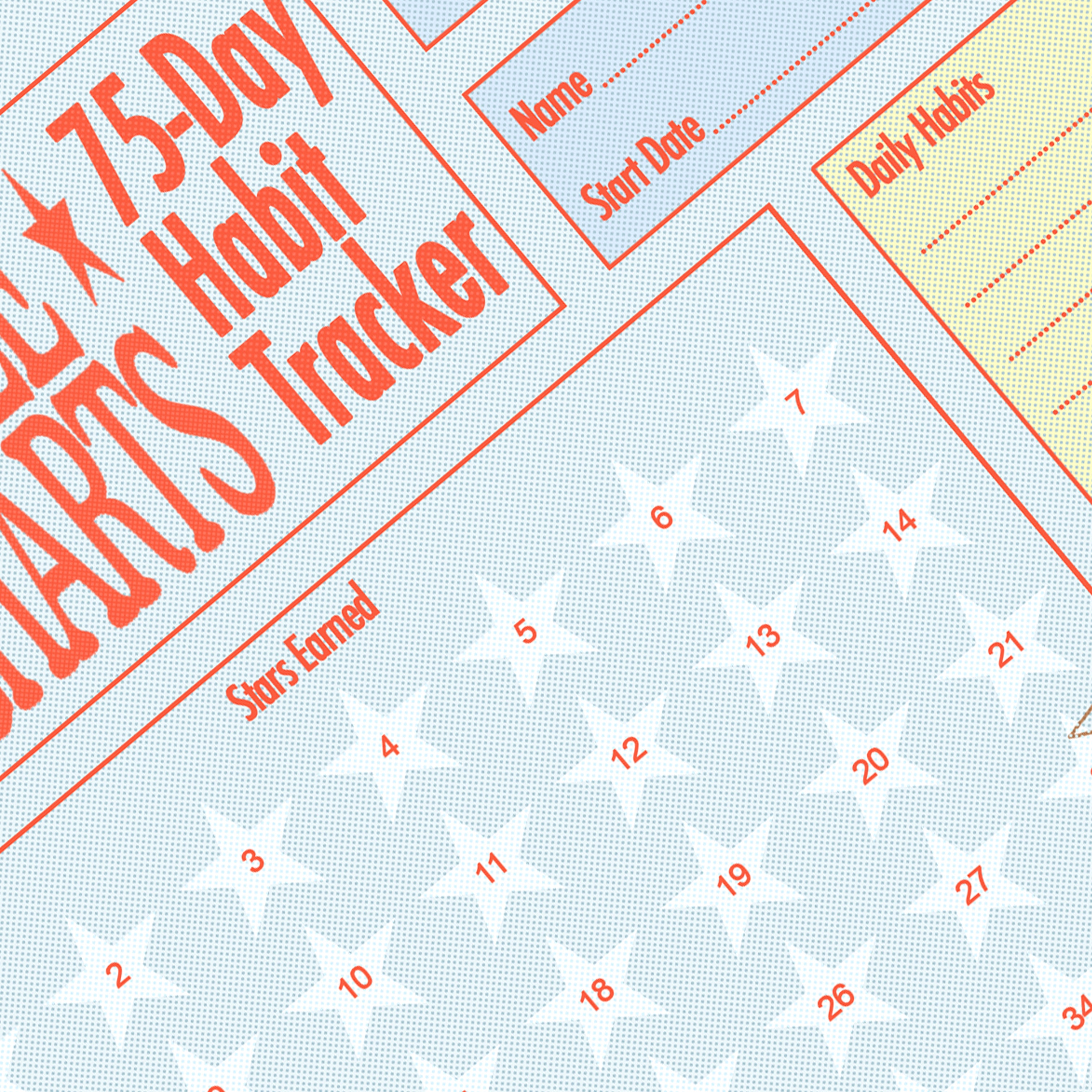 Printable 75 Day Habit Tracker
