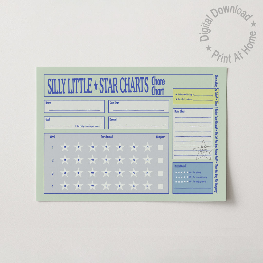 Printable Cleaning Tracker