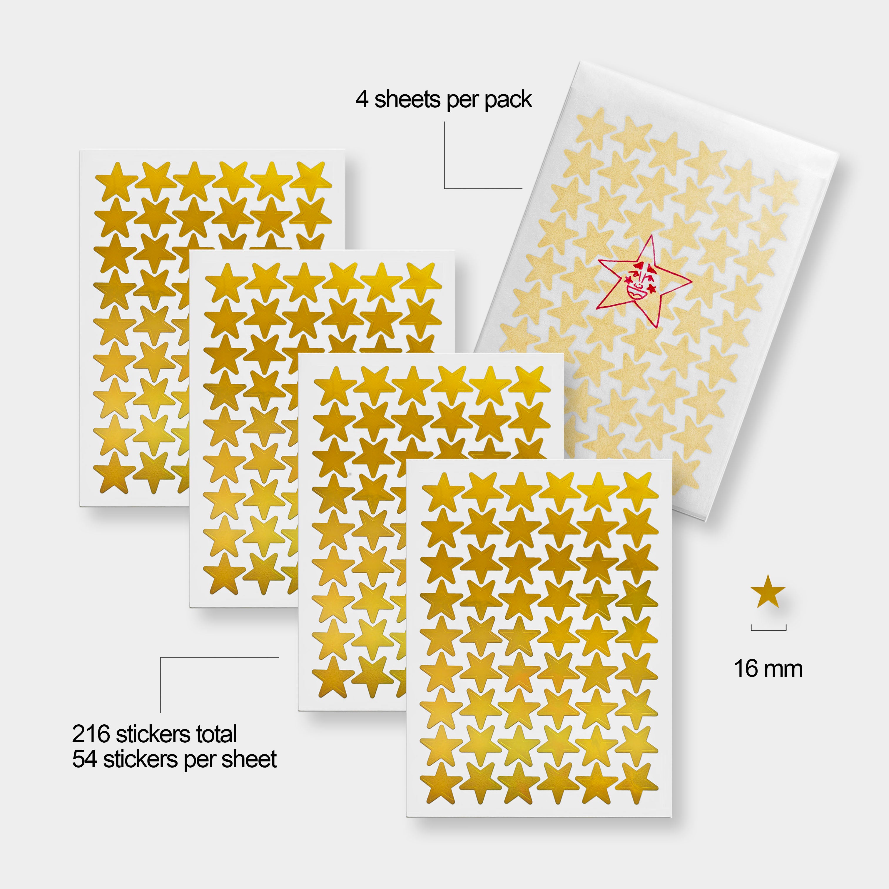 Silly Little Star Stickers