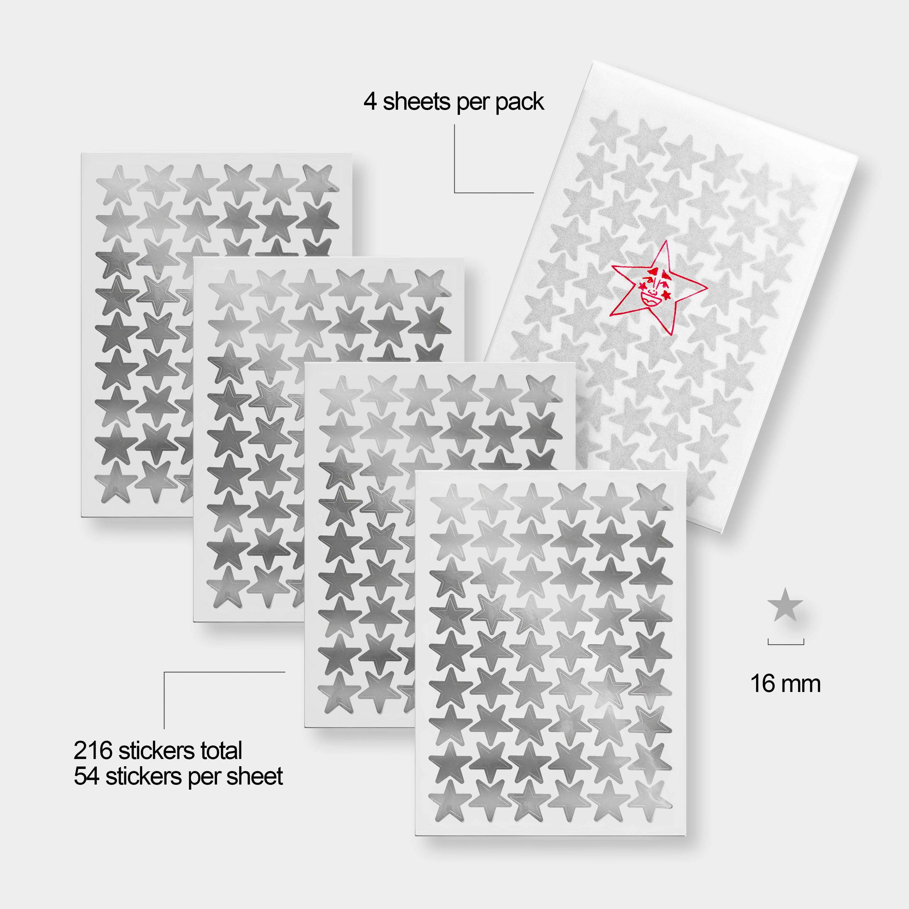 Silly Little Star Stickers