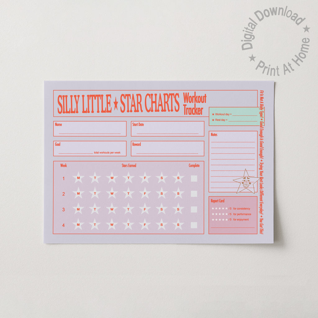 Printable Workout Tracker