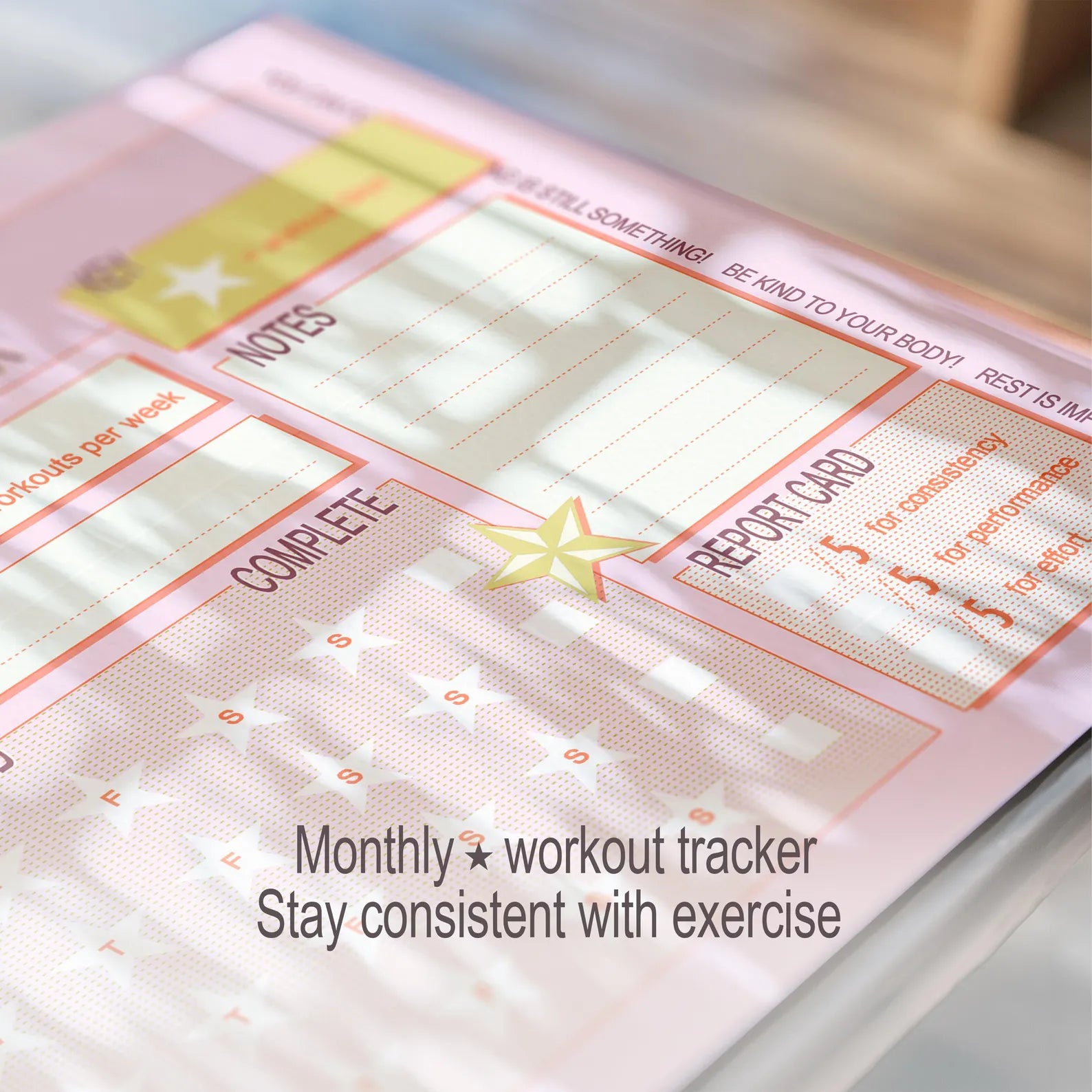 Monthly Workout Tracker