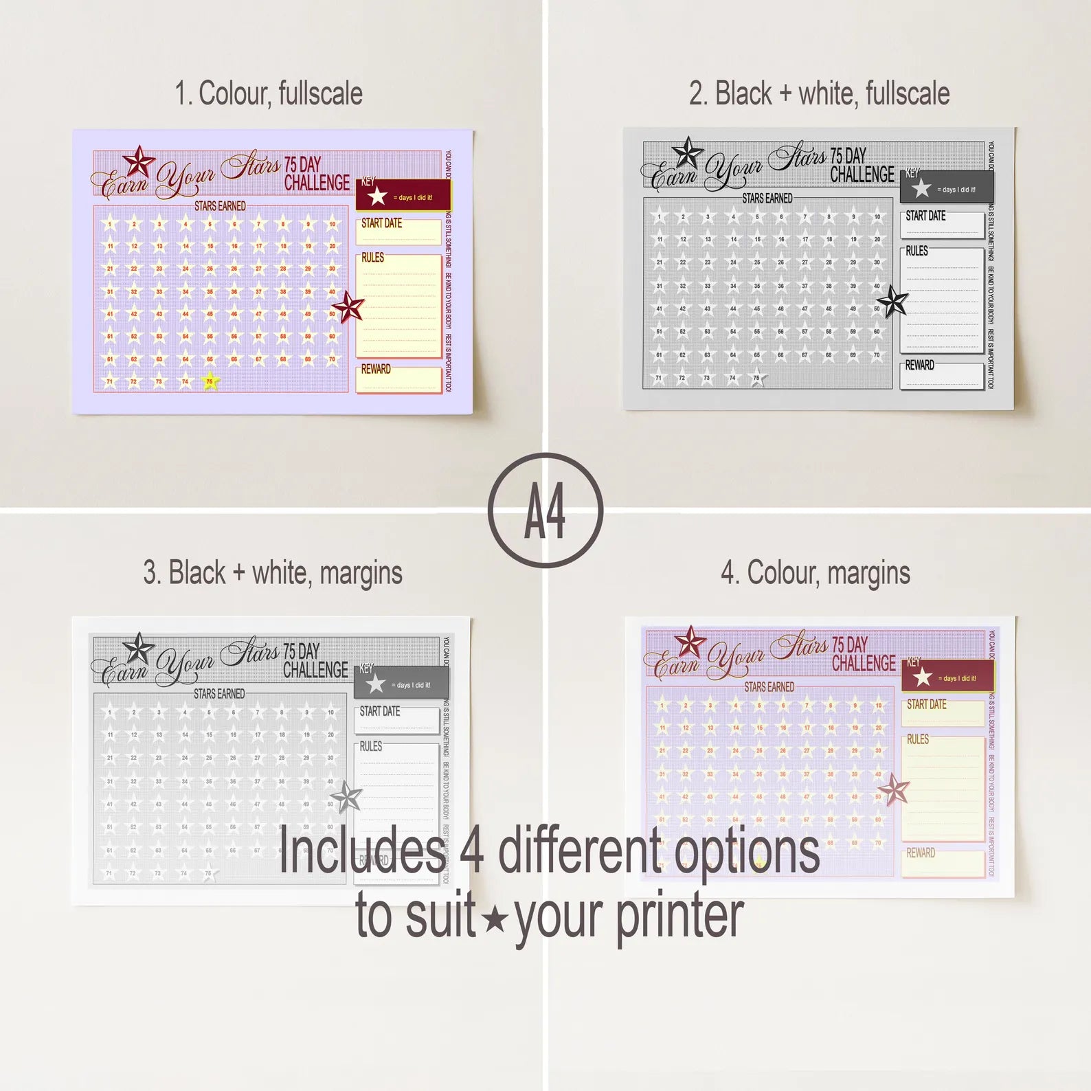 75 Day Habit Tracker