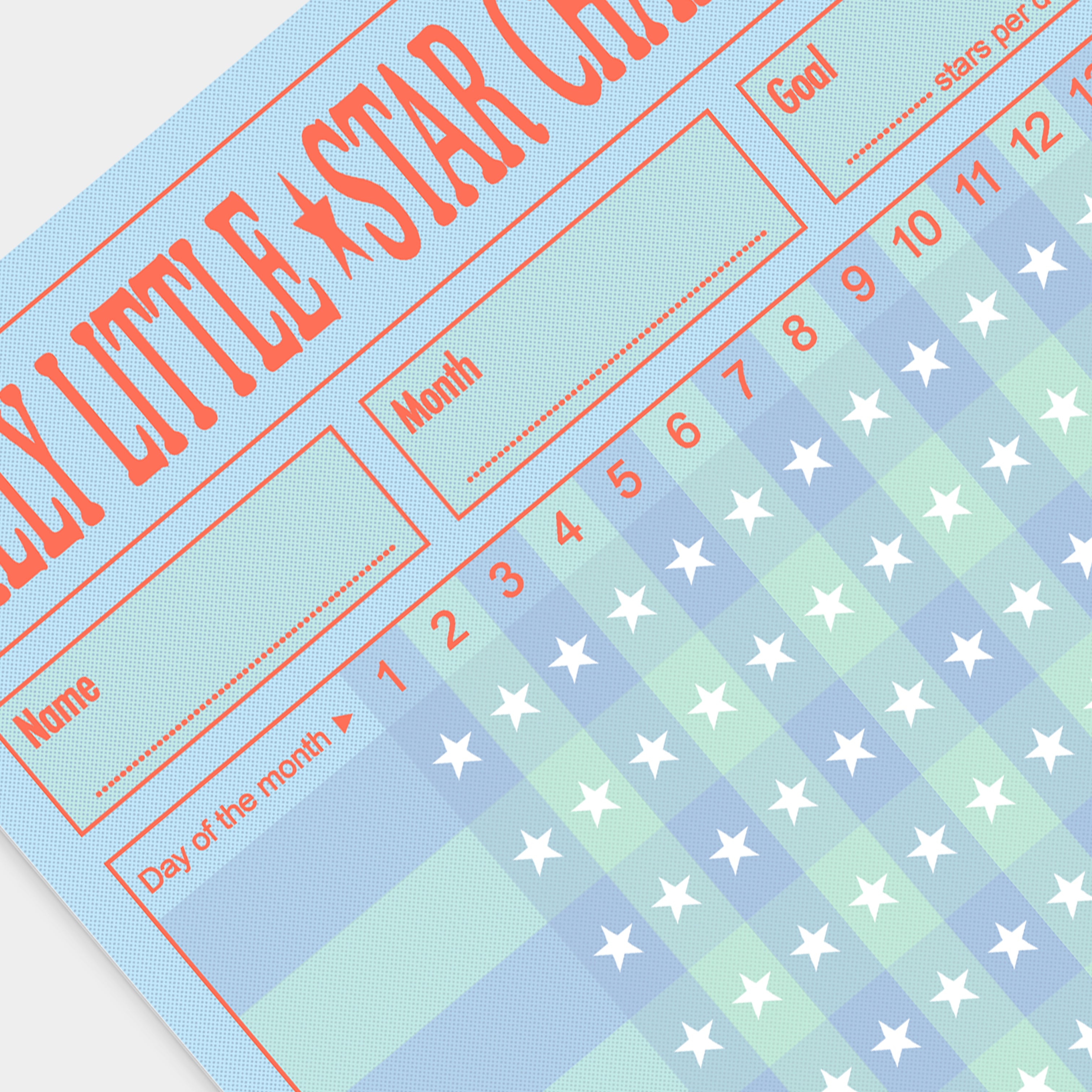 Printable A3 Monthly Habit Tracker